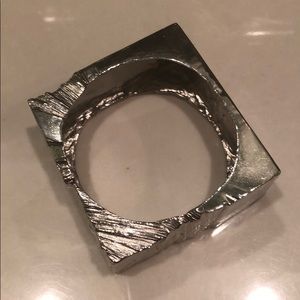 MACHA silver plated bangle